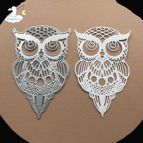 Bunnymoon night owl Stencil Metal Cutting Dies For Scrapbooking Practice Hands-on DIY Album Card Craft Decoration