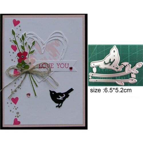 Metal Birds Tree Cutting Dies DIY Craft Cards Scrapbooking Book Decoration Embossing Stencil Die Decor