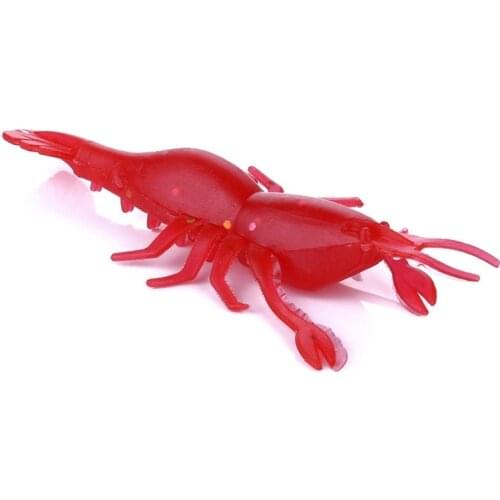 Soft Shrimp Bait 8CM-3.6G Road Asia Soft Bait Soft Plastic Fishing Accessories