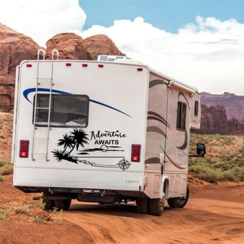 Large Size Adventuer Car Sticker For Car Decorative Camper Decal Stickers Auto Body Window Decals To Cover Scratches