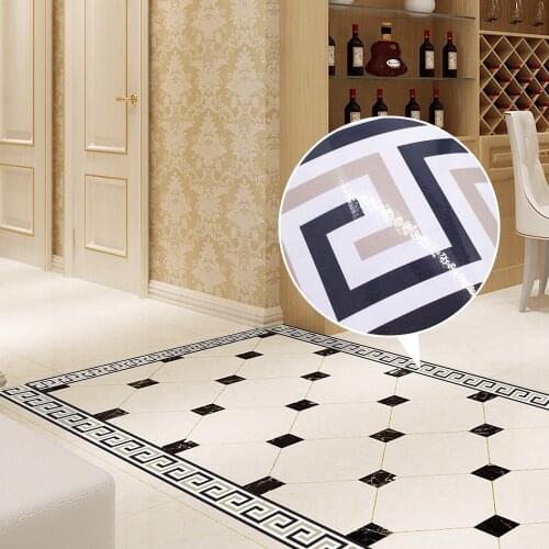 New 2M Self-Adhesive Side Line Tile Sticker Bathroom Kitchen Restaurant Wall Stair Floor Border Tile Sticker Wall Sticker Home D