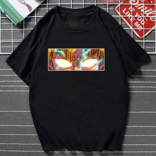 New Arrival Japan Anime Cool Graphic Agatsuma Zenitsu T Shirt Demon Slayer Kimetsu No Yaiba Tops Tanjirou Manga Vogue Loose Tee
