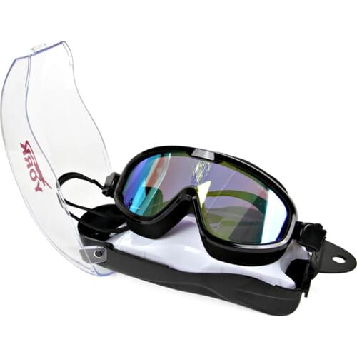 UV Protection Waterproof Fashion Comfortable Silicone Big Frame Polarized Swim Glasses Anti-Fog Swimming Goggles Adult Men Women