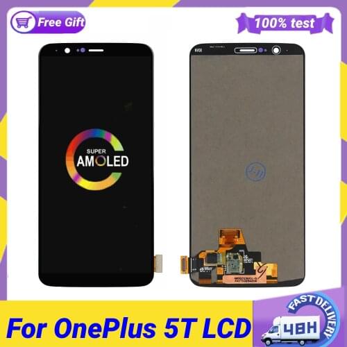 Original For Oneplus5T A5010 6.10" LCD Display Touch Screen Digitizer Assembly Replacement LCD Screen For OnePlus 5T 1+5T Screen