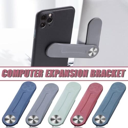 Portable Office Notebook Extension Cellphone Stand Plastic Mobile Phone Stand Laptop Extension Stand Folding Two-in-one Stand