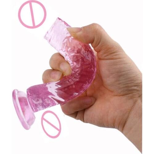 Transparent Jelly Realistic Penis Realistic Silicone Dildo Skin Feeling Sex Toys for Women Erotic Product Female Masturbation BG
