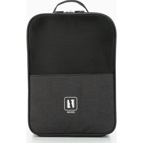 3 Layers Travel Shoe Bag With Zipper Portable Organizer Storage Bag For 3 Pairs Of Shoes Can Hung On The luggage Pack NB483B