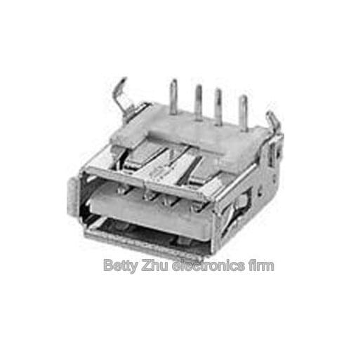 USB-A type connector Female 90 degree bend legs A Female USB socket looper