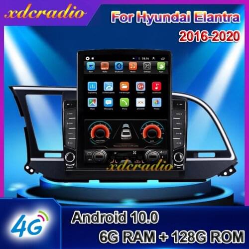 Xdcradio 10.4" Tesla Style Vertical Screen Android 10.0 For Hyundai Elantra Car Radio Automotivo Dvd Multimedia GPS Navigation