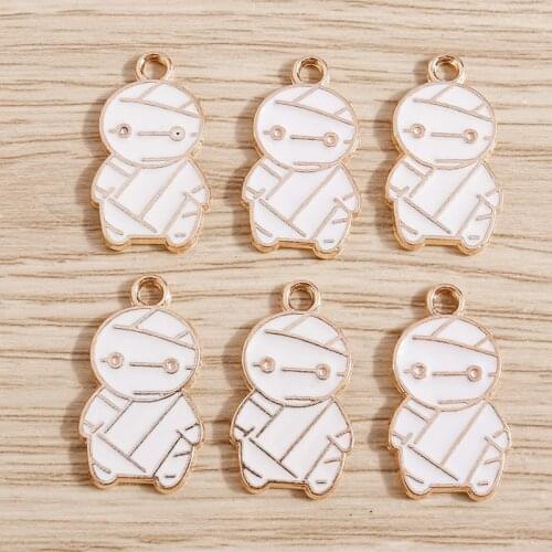 10pcs 12*22mm Enamel Alloy Boy Charms Pendants for Jewelry Making DIY Necklaces Earrings Bracelets Handmade Crafts Accessories
