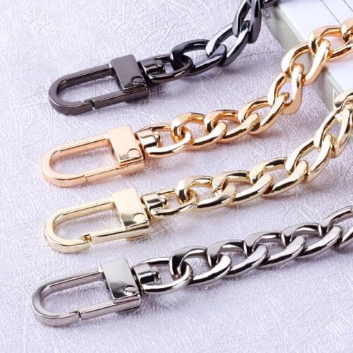 100/120cm Chain Bag Strap Purse Handbag Replacement Bag Belts Straps Metal Alloy Chain Strap Women Bag Parts Accessories