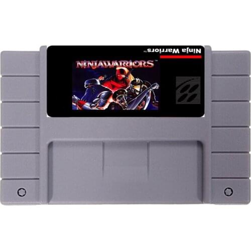 NINJA WARRIORS 16 bit NTSC Big Gray Game Card For USA Version Game Player