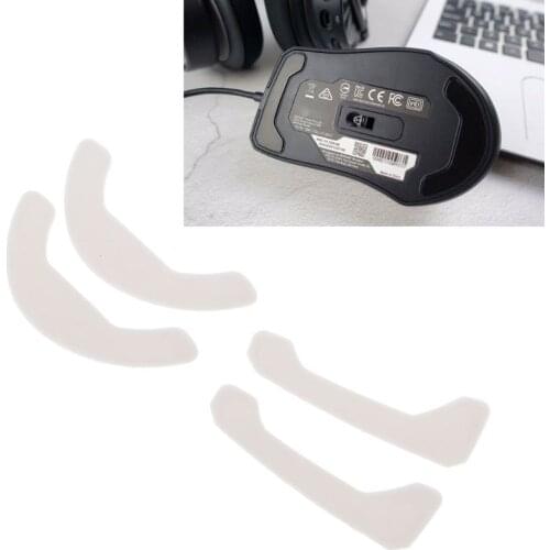 2 Sets/pack Tiger Gaming Mouse Feet Mouse Skate For Roccat Kone Pure Mouse White Mouse Glides Curve Edge