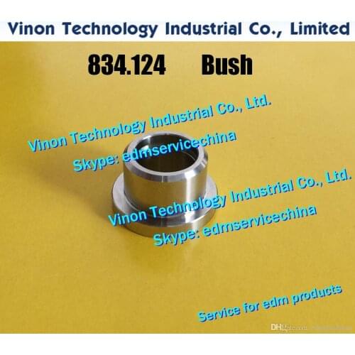 2pcs) Agie 834.124 edm Bush (Stainless Steel) for Agie CHALLENGE,CLASSIC,EVOLUTION,CUT1000,CUT2000 Bushing Inox 15.5x26mm 83412