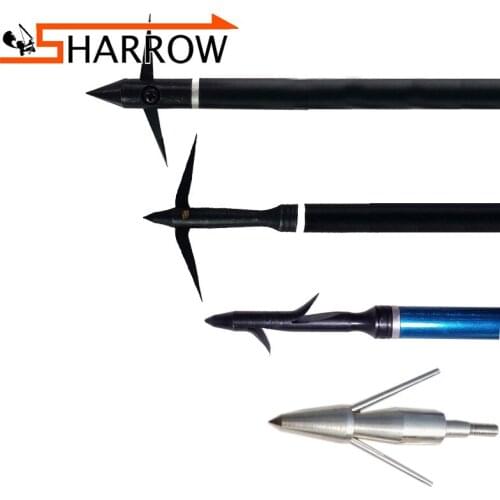 4 Pcs Archery Bowfishing Arrowhead Hunting Tips Universal Thread Interpolation Shooting Accessories Outdoor Sports