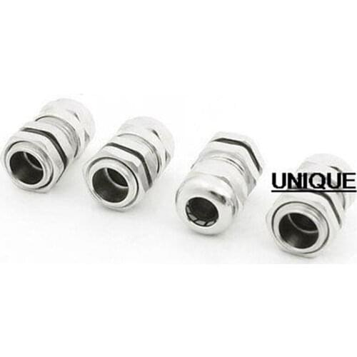 4pcs Stainless Steel Waterproof Cable Gland Connector Fastener M12x1.5