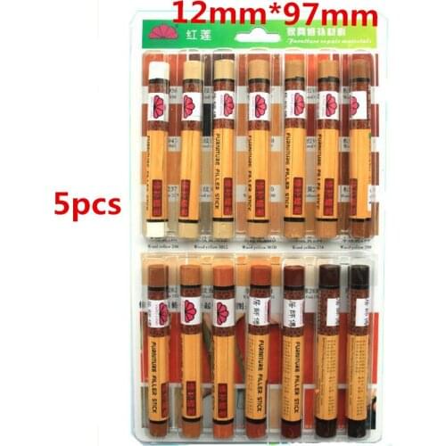 5 pcs Wood Furniture & Floor Repair Marker Pens repair crayon touch up pen concealer light or dark