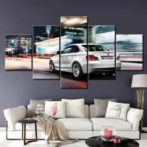 Canvas Art 5 Piece Pictures BMW I35 Wall Art Canvas Paintings for Home Decor Poster Wall Pictures for Living Room Artwork
