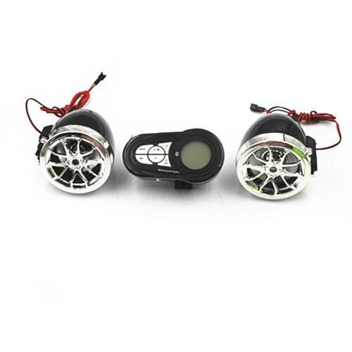 12V Motorcycle Bluetooth Audio System FM Radio Stereo Speaker SD TF USB MP3 ATV