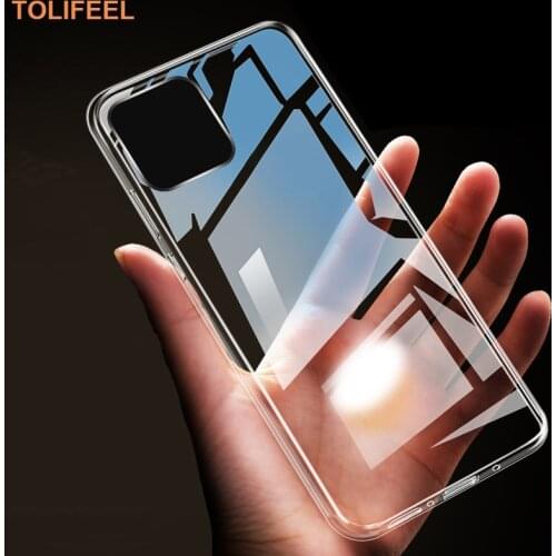 Case For iphone 13 12 11 Pro X XR XS Max Soft Silicone Transparent Clear Bumper Case For iphone 6 6S 7 8 Plus SE 2020 Cover