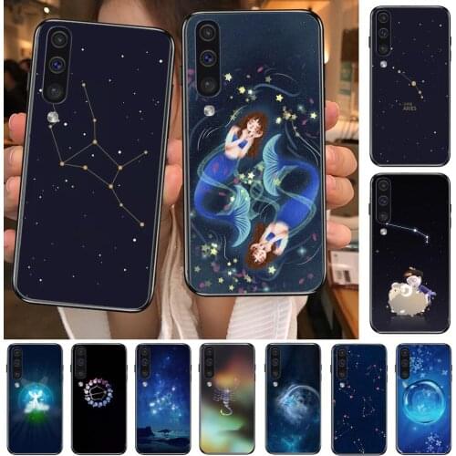 Twelve constellations Phone cover hull For SamSung Galaxy S8 S9 S10E S20 S21 S5 S30 Plus S20 fe 5G Lite Ultra black soft case