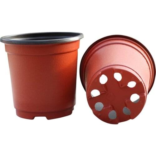 20/50/100 Pcs Plastic Nursery Pot Double Color Plant Seedling Holder Raising Nutrition Block Pots A1