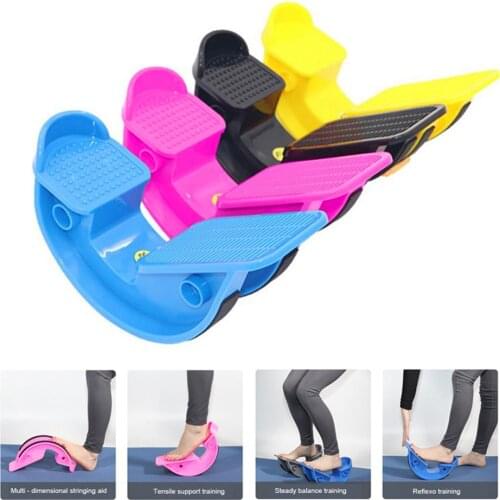 Yoga Stretch Board Device Foot Massage Pedal Rocker Stretching Plate Bar Stool Tendon Tensioner Calf Stretcher Joint Corrector