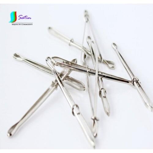 Elastic Rubber Band Rope Threading Tools Metal Tweezers DIY Hand Stitching Sewing Tools Tweezers 15pcs/lot Length 8cm S0080N