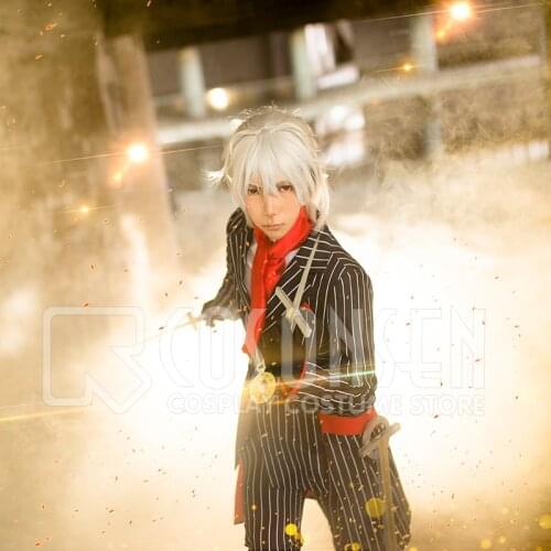 Fate/Grand Order Antonio Salieri Stage 2 Black Stripe Suit FGO Cosplay Costume Full Set COSPLAYONSEN