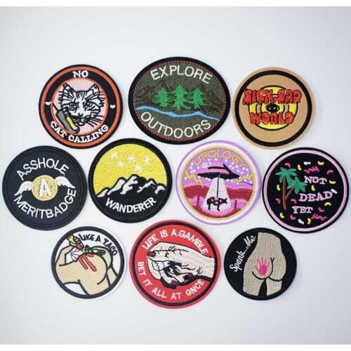 Mountaineering Climb Iron clothes stitch sew seam cloth textile adornment decoration garnish of coat topcoat jacket trousers bag