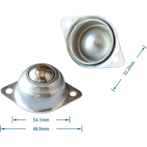 Line patrol robot steering wheel Bulls eye wheel Bulls eye steel ball universal wheel 16 mm diamond universal wheel M4