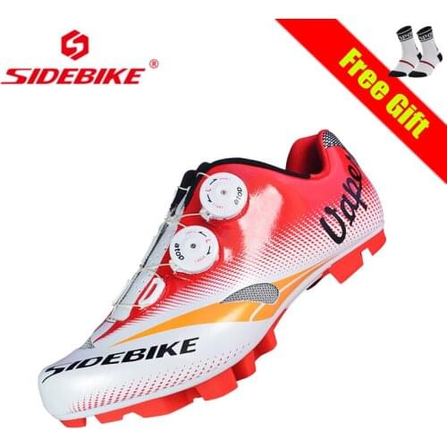 SIDEBIKE Mountain Bike Sneakers Non-slip Wear-resistant Outdoor Athletic Bicycle Shoes Breathable MTB Bike Self-locking Shoes