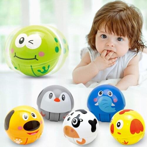 Cartoon Animal Hand Grip Shake Ball Baby Rattle Bell Tumbler Developmental Toy Newborn Plush Toy infant toys for baby