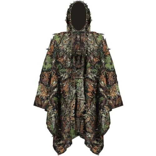 Cloak Hunting clothes 3D maple leaf Bionic Ghillie Yowie sniper Shooting birdwatch airsoft Camouflage Clothing jacket Uniform
