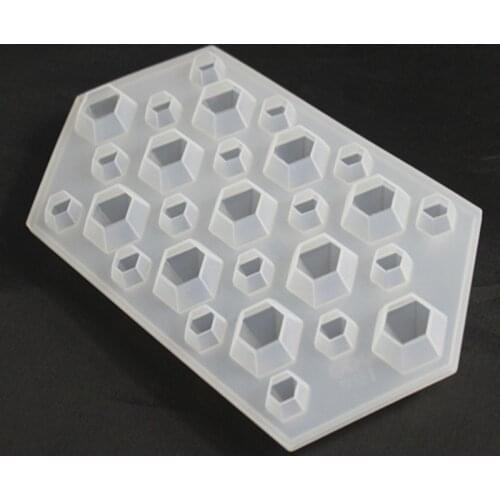 New Diamond Silicone Ice Block Mould Jewelry Pendant Resin Casting Craft Making Molds Transparent Sugarcraft DIY Mold