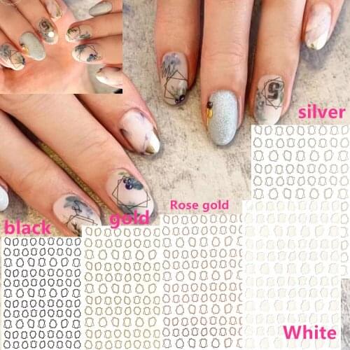 Newest LSK sereis Japanese overlapping box 3d nail art sticker nail decal stamping export japan designs rhinestones decorations