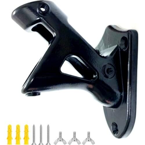 Stainless steel outdoor flagpole bracket base black and silver white