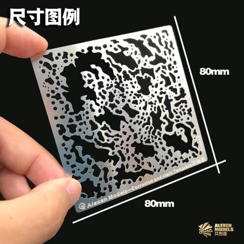 Mottled Water Stains Small Distance Aging Spray Plate Military Model Combat Vehicle Mech Tank Spray Plate 1/32 1/35 1/48