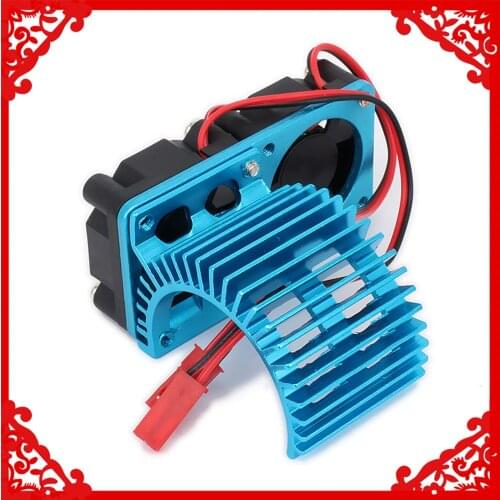 540 545 550 Motor Heat Sink Heatsink With Twins Fan Cooling Side Vent JST For 1/10 RC Car / Boat HSP HPI Wltoys Himoto Tamiya