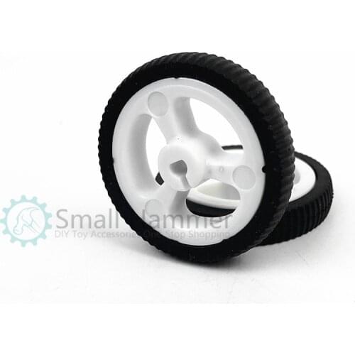 34mm mini car N20 motor wheel rubber small wheel