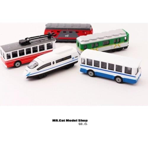 City Series Train Tram Bus Alloy Car Boys and Girls Baby Toys Collection CAR Model