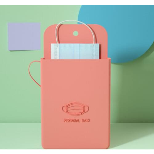 Silicone Mask bag Portable Face Mask Holder Storage Box students Reusable Facemask Storage bag Mask Bag Dustproof Face Mask Case