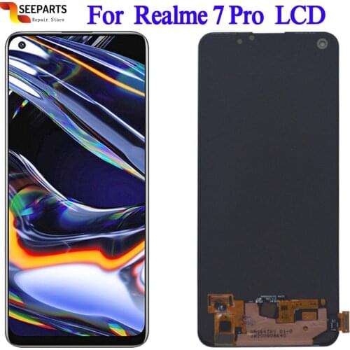Super AMOLED For OPPO Realme 7 Pro RMX2170 LCD Display Touch Screen Digitizer Assembly Replacement For Realme 7 Pro LCD 6.4"