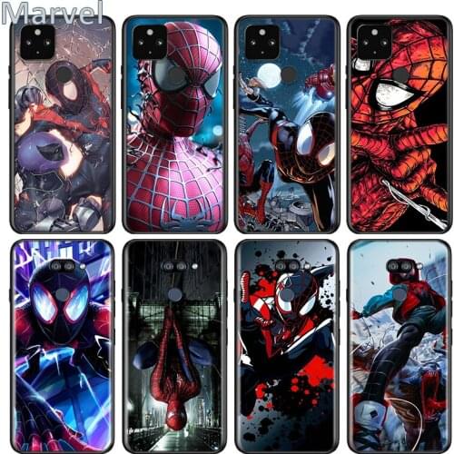 Ultimate Spiderman Marvel For Google Pixel 5 5A 4 4A XL Shell For LG Q60 V60 V50 V50S V40 V35 V30 5G Black Soft Phone Case