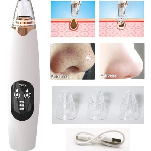 Blackhead Remover Face Deep Nose Cleaner T Zone Pore Acne Pimple Removal Vacuum Suction Facial Diamond Beauty Clean Skin Tool