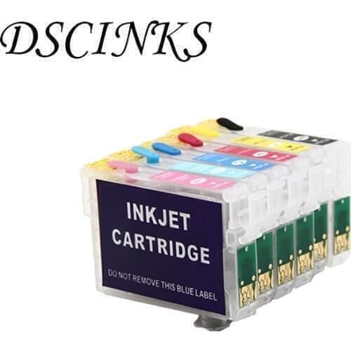 For T0811N-T0816N T0821N Refill cartridge For Epson Stylus Photo TX700 TX800 T50 TX710W TX650 TX810FW RX615 R270 R290 printer