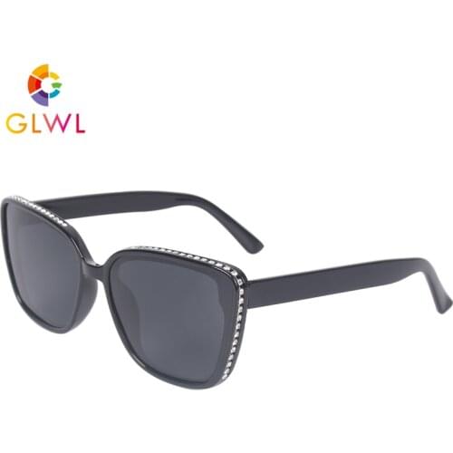 Women Glasses Oversized Sunglasses Female Cat Eye Diamond Sunglass Decorative Eyeglasses Polarized Lenses Sun Luxury Brand 2021