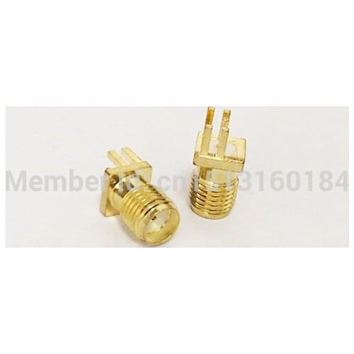 1pc SMA Female Jack RF Coax Modem Convertor Connector end launch PCB Cable Straight Goldplated NEW wholesale