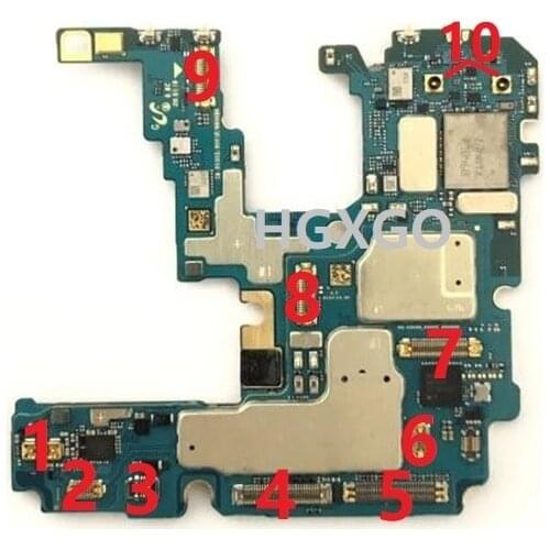 10PCS Original For Samsung Note 20 Ultra 5G N980 N986 LCD Display Screen/ Main Flex / Battery Wifi Antenna Charger FPC Connector