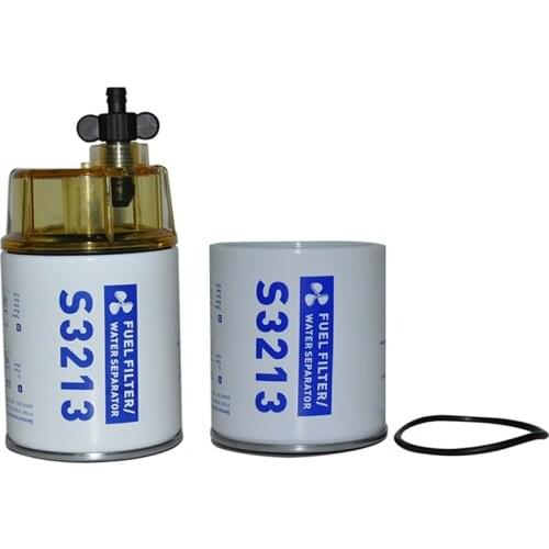 2pcs Outboard Marine Fuel Filter elements Fuel Water Separator Filter elements - with Clear Bowl & Withnot Clear Bowl